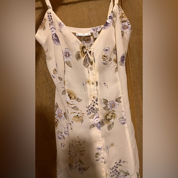 Victoria’s Secret floral button up dress & tie robe medium babydoll coquette set - Picture 2 of 10